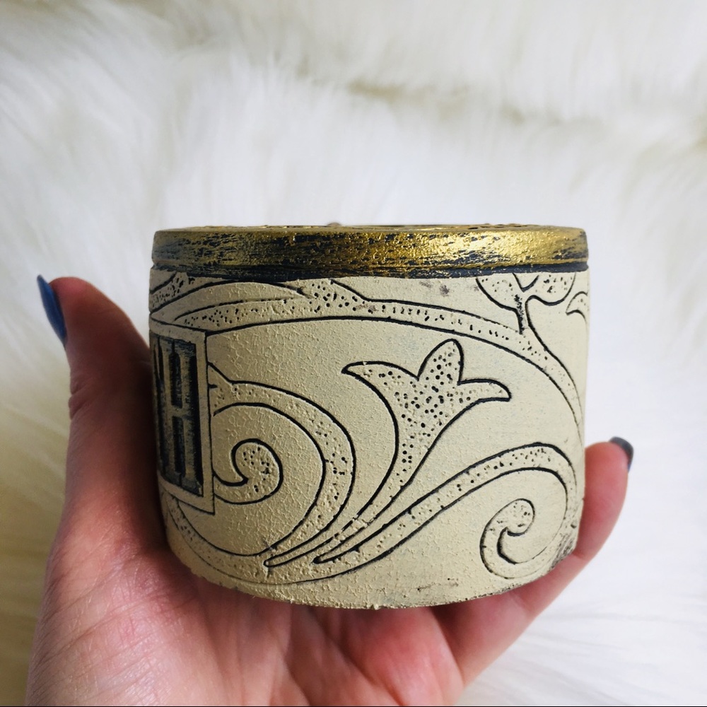 FAITH candle 🕯 holder votive gold tea light - Picture 5 of 8